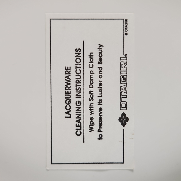 Otagiri Laquerware Holiday Coaster set presentation box Vintage 70s - Picture 10 of 12